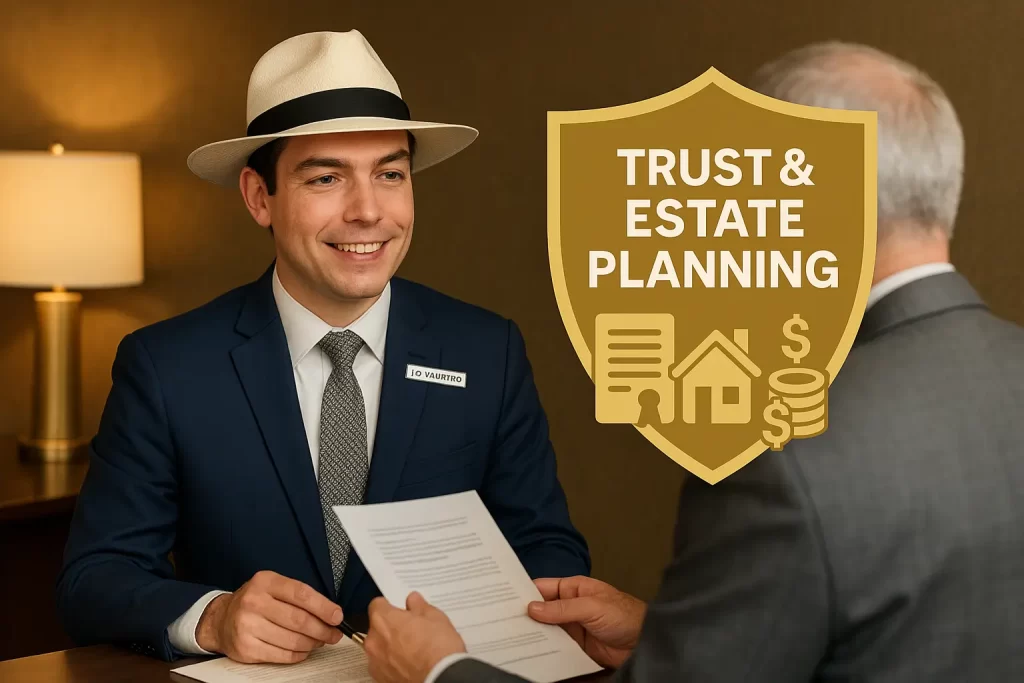 Attorney J.O. Valentino offering estate planning and immigration tax strategy consultation