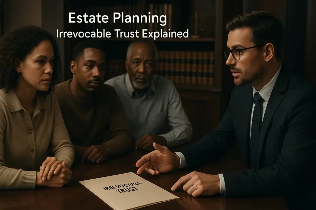 Florida attorney advising family on estate planning for 2026 death tax with trust documents