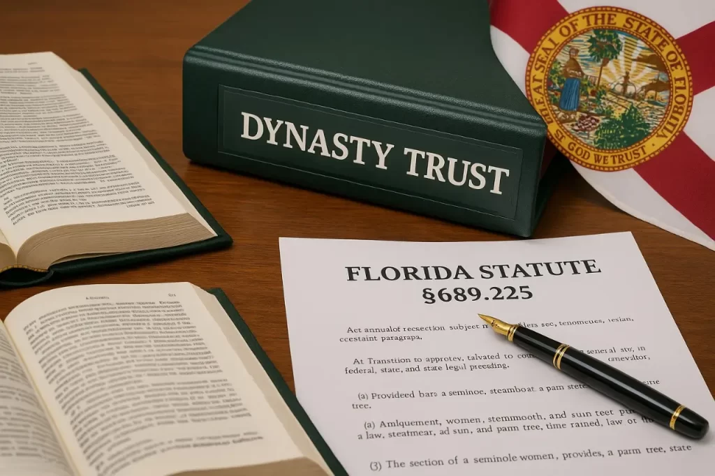 Florida statutory rule against perpetuities §689.225 allows dynasty trust up to 360 years