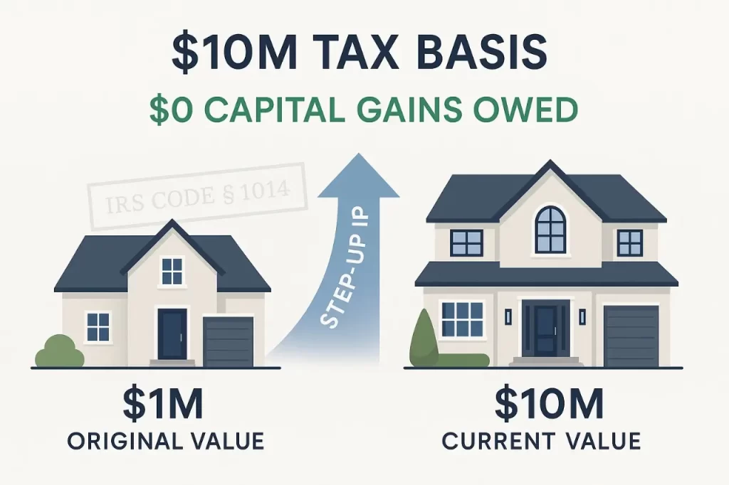 IRS capital gains step-up basis explained for inherited property