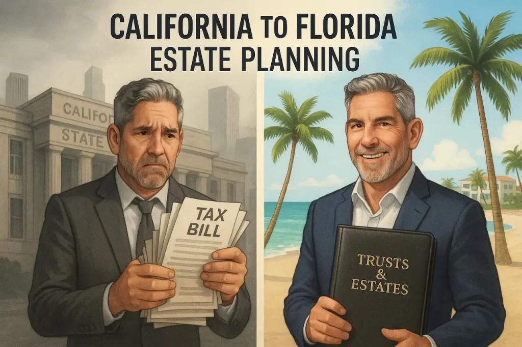 California high tax burden vs Florida estate planning advantage