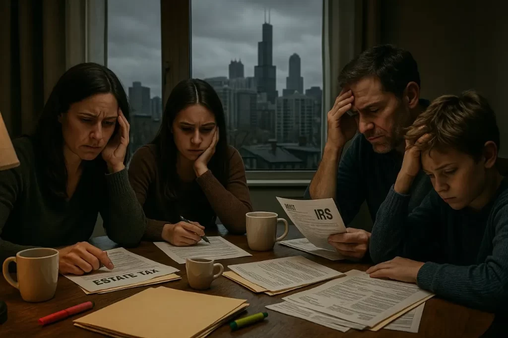 Illinois estate tax burden on families