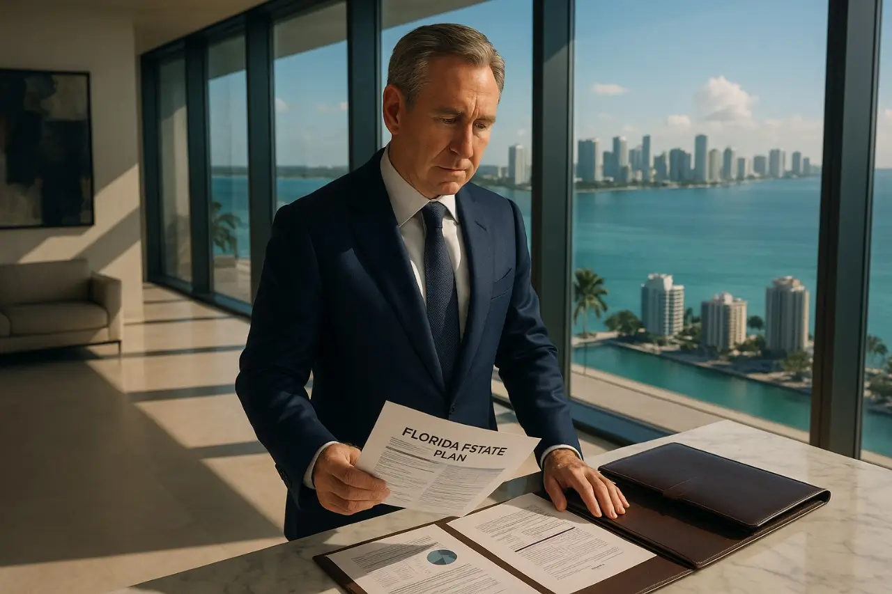 Ken Griffin Florida estate tax strategy visual
