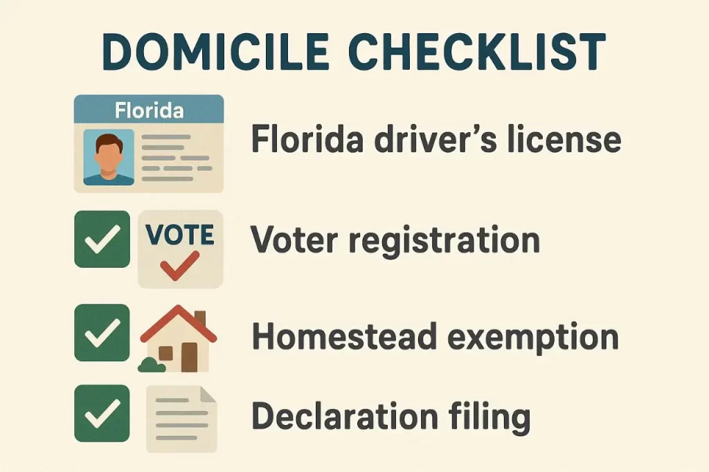 Steps in Minnesota estate tax planning to Florida residency.